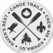 Kreuzpaddelsticker 2024 aufkleber (Vorderseite)