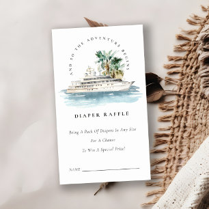 Kreuzpalme Seascape Windschutzscheibe Kinderdusche Begleitkarte