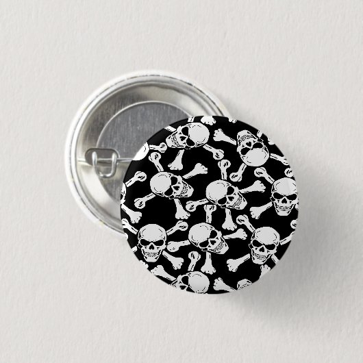KREUZPATTER FÜR GOTHISCHE SKULLS BUTTON (Vorne & Hinten)