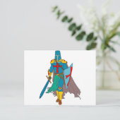 Kreuzritter Postkarte (Stehend Vorderseite)