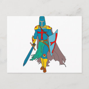 Kreuzritter Postkarte
