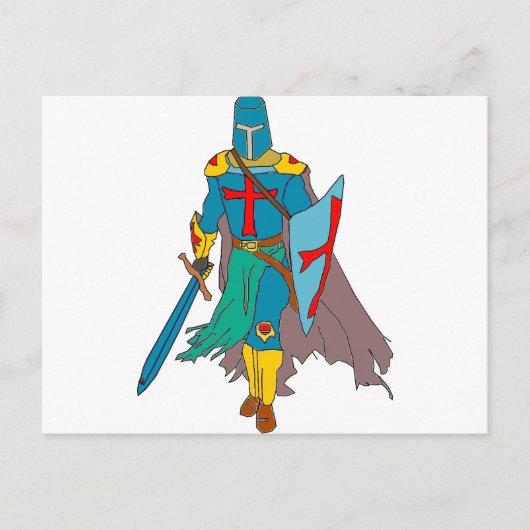 Kreuzritter Postkarte (Vorderseite)