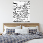 Kreuzritter reiten hinaus in den Kampf Leinwanddruck (Insitu (Schlafzimmer))