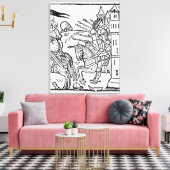 Kreuzritter reiten hinaus in den Kampf Leinwanddruck (Insitu (Wohnzimmer))