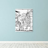 Kreuzritter reiten hinaus in den Kampf Leinwanddruck (Insitu (Holzboden))