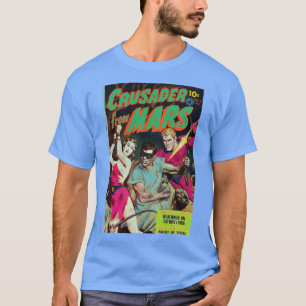 Kreuzritter vom Mars Comic-Buch-Cover vintage Ästh T-Shirt