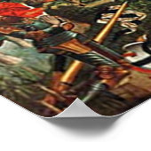 Kreuzritter vor Christkind Poster (Ecke)