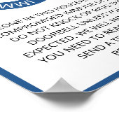 Kreuzrotes blaues beeinträchtigtes Immunsystem Poster (Ecke)