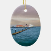 Kreuzschiff am Pier Keramikornament (Hinten)