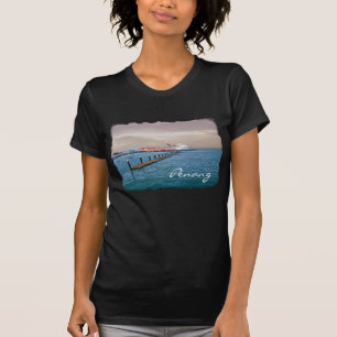Kreuzschiff am Pier T-Shirt