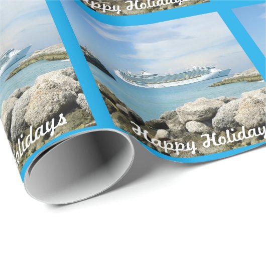 Kreuzschiff an CocoCay Gewohnheit Geschenkpapier (Rolleneckpunkt)