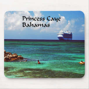 Kreuzschiff angekoppelt in einer tropischen mousepad