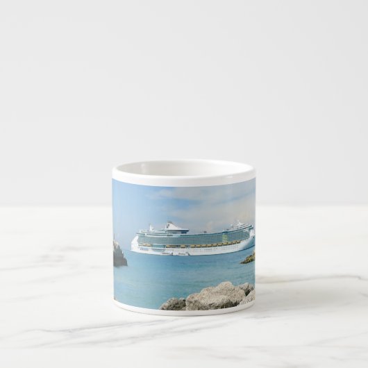 Kreuzschiff bei CocoCay Espressotasse (Vorderseite)