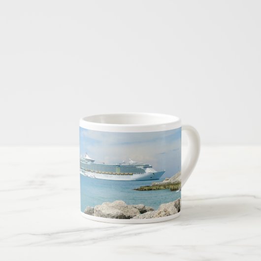 Kreuzschiff bei CocoCay Espressotasse (Vorderseite Rechts)