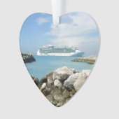 Kreuzschiff bei CocoCay Ornament (Vorderseite)