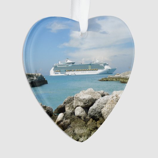 Kreuzschiff bei CocoCay Ornament (Vorderseite)