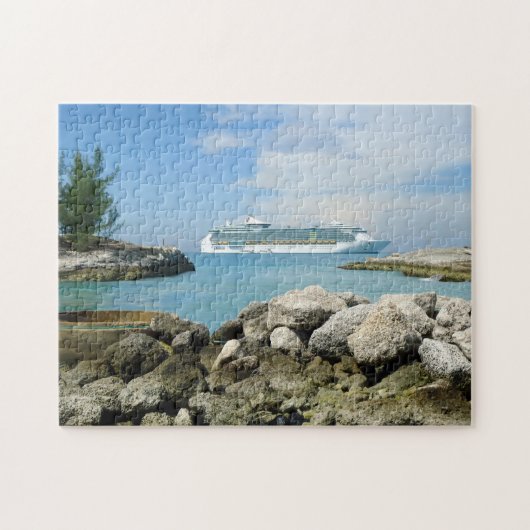 Kreuzschiff bei CocoCay Puzzle (Horizontal)
