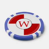 Kreuzschiff Custom Lifebelt Monogram Pokerchips (Einzeln)