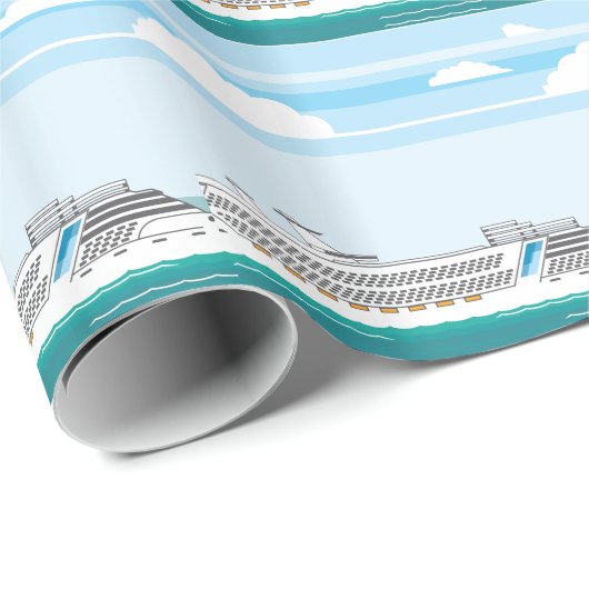 Kreuzschiff Geschenkpapier (Rolleneckpunkt)