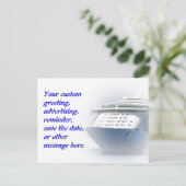 Kreuzschiff-Gewohnheits-Postkarte Ankündigungspostkarte (Stehend Vorderseite)