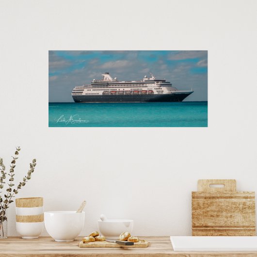 Kreuzschiff Holland America Poster (Küche)