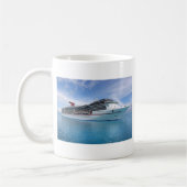 Kreuzschiff im karibischen Wasser Kaffeetasse (Links)