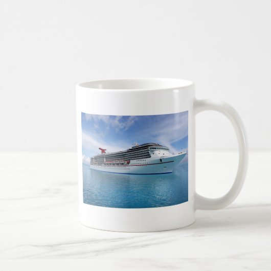 Kreuzschiff im karibischen Wasser Kaffeetasse (Rechts)