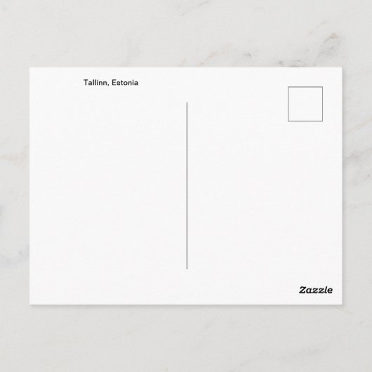 Kreuzschiff in Tallinn, Estland Postkarte (Rückseite)