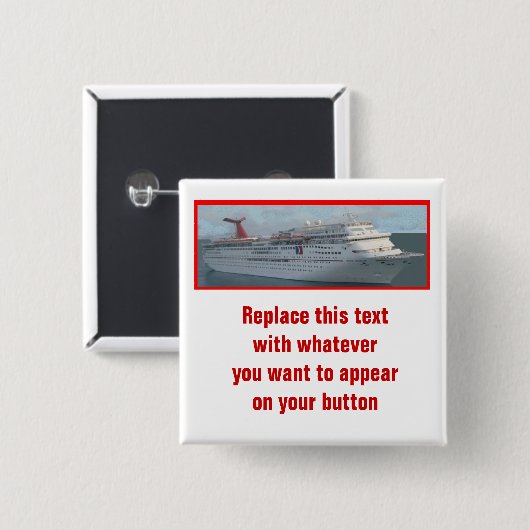 Kreuzschiff kundengerechtes Button-CIM1a Button (Vorne & Hinten)