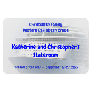 Kreuzschiff-Miniatur kundenspezifische Stateroom Magnet