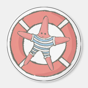 Kreuzschiff-Stern-Fisch-Kabinentür-Markierung Magnet