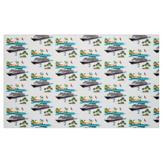 Kreuzschiff Stoff (Fat Quarter (45,7 x 55,9 cm))