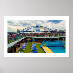 Kreuzschiff-Sydney-Hafen-Brücke des Plakat-  Poster