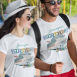 Kreuzschiff zum Geburtstag Personalisiert T-Shirt<br><div class="desc">Dieses Design kann in dem Bereich personalisiert werden, der durch das Ändern des Fotos und/oder Textes zur Verfügung gestellt wird. Sie können auch angepasst werden, indem Sie auf Vorlage personalisieren klicken und dann auf die Schaltfläche klicken, um weitere Optionen anzupassen, um die Hintergrundfarbe zu löschen oder zu ändern, Text hinzuzufügen,...</div>