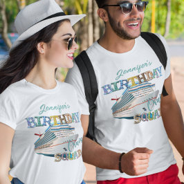 Kreuzschiff zum Geburtstag Personalisiert T-Shirt
