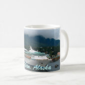 Kreuzschiffe, Ketchikan, Alaska Kaffeetasse (VorderseiteRechts)