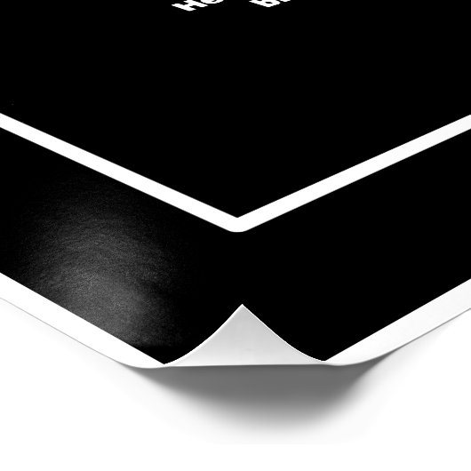 Kreuzschild Poster (Ecke)