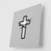 Kreuzschlitzhalterung Quadratische Wanduhr (Winkel)