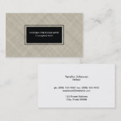 Kreuzschmerztextur Visitenkarte (Vorne/Hinten)