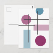 Kreuzschraffur 1 postkarte (Vorne/Hinten)