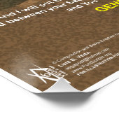 Kreuzspalte Poster (Ecke)