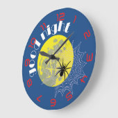 Kreuzspinne im Netz Große Wanduhr (Winkel)