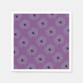 Kreuzspinne im Netz mit Tautropfen wie Perlen Serviette (Vorderseite)