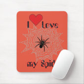 Kreuzspinne im Netz Mousepad (Mit Mouse)