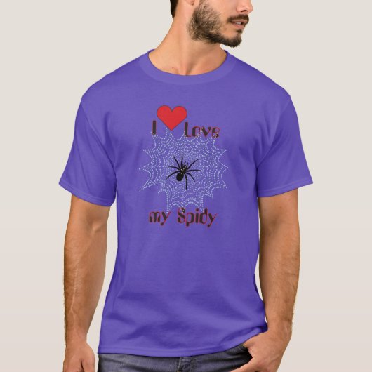 Kreuzspinne im Netz T-Shirt (Vorderseite)