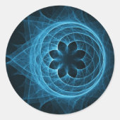 Kreuzspiralstrahlkugel Runder Aufkleber (Vorderseite)