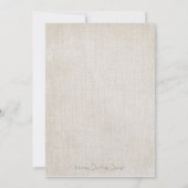 Kreuzstich-antike Hochzeits-Einladung Einladung (Rückseite)