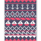 Kreuzstich Aufkleber (Vorderseite)