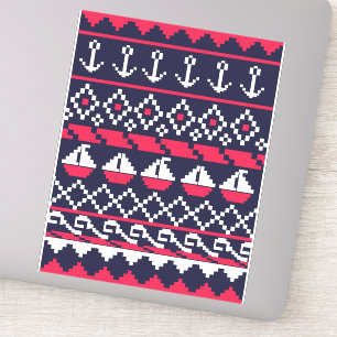 Kreuzstich Aufkleber