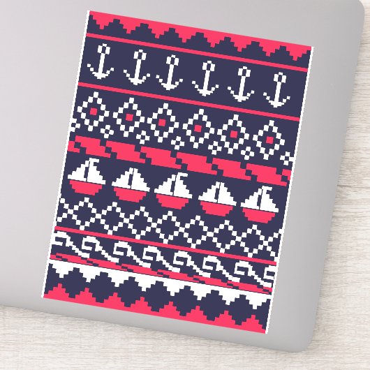 Kreuzstich Aufkleber (Detail)